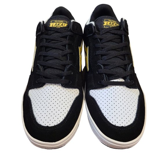 Lakai Telford Low Skateboard Shoes Black Gold Suede Mens Lace Up Sneakers Size 8 - Picture 3 of 9